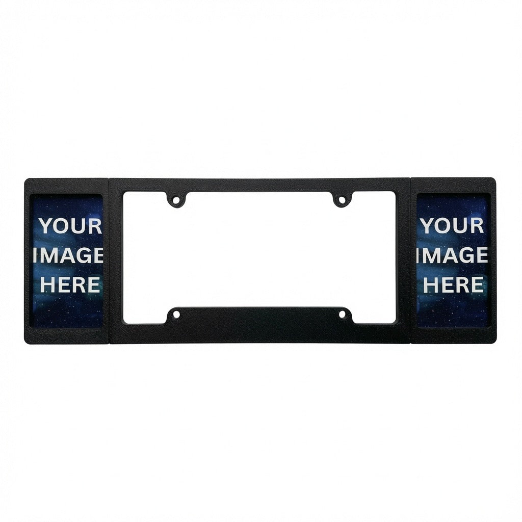 Decal Frames - License Plate Frame with Side Sticker Inserts