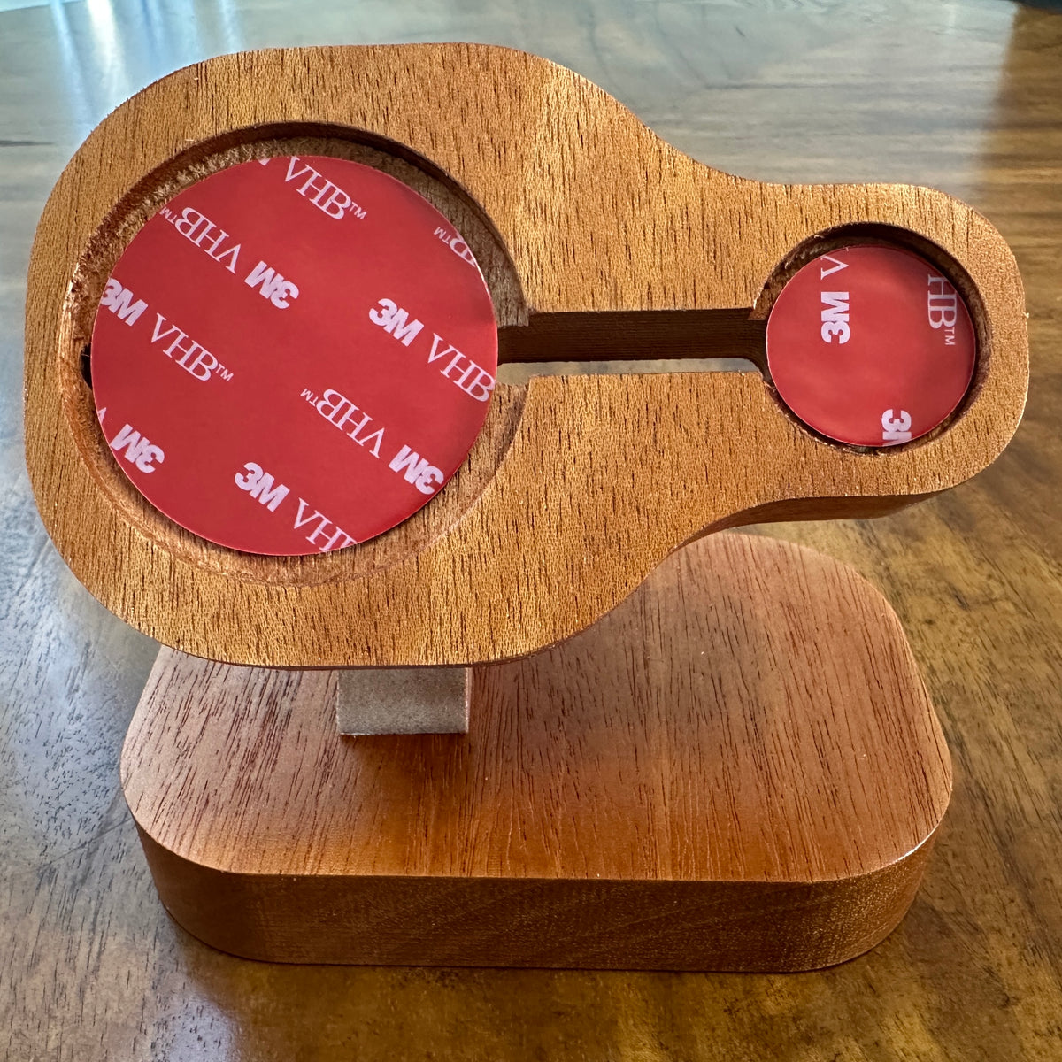 Mahogany Wooden Charger Stand Compatible with Apple MagSafe and Watch Chargers. Solid Wood. Handmade in USA. (Copy)