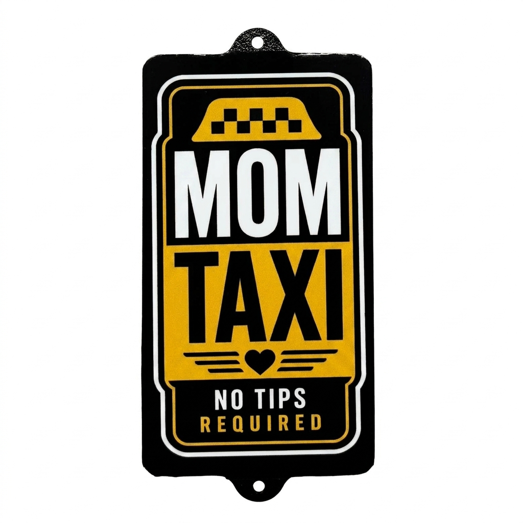 Decal Frames Insert - Mom Taxi Decal